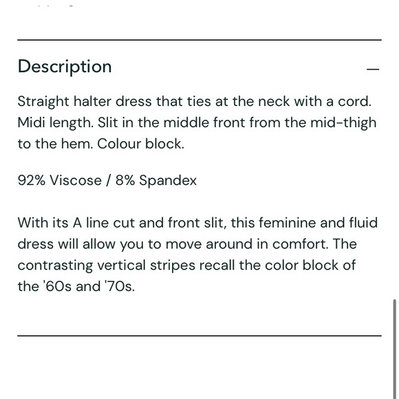 NWOT Halter Midi Black Dress Size Large - Picture 5 of 10